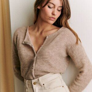 Sezane Gaspard Cardigan - Light Beige | Size XS